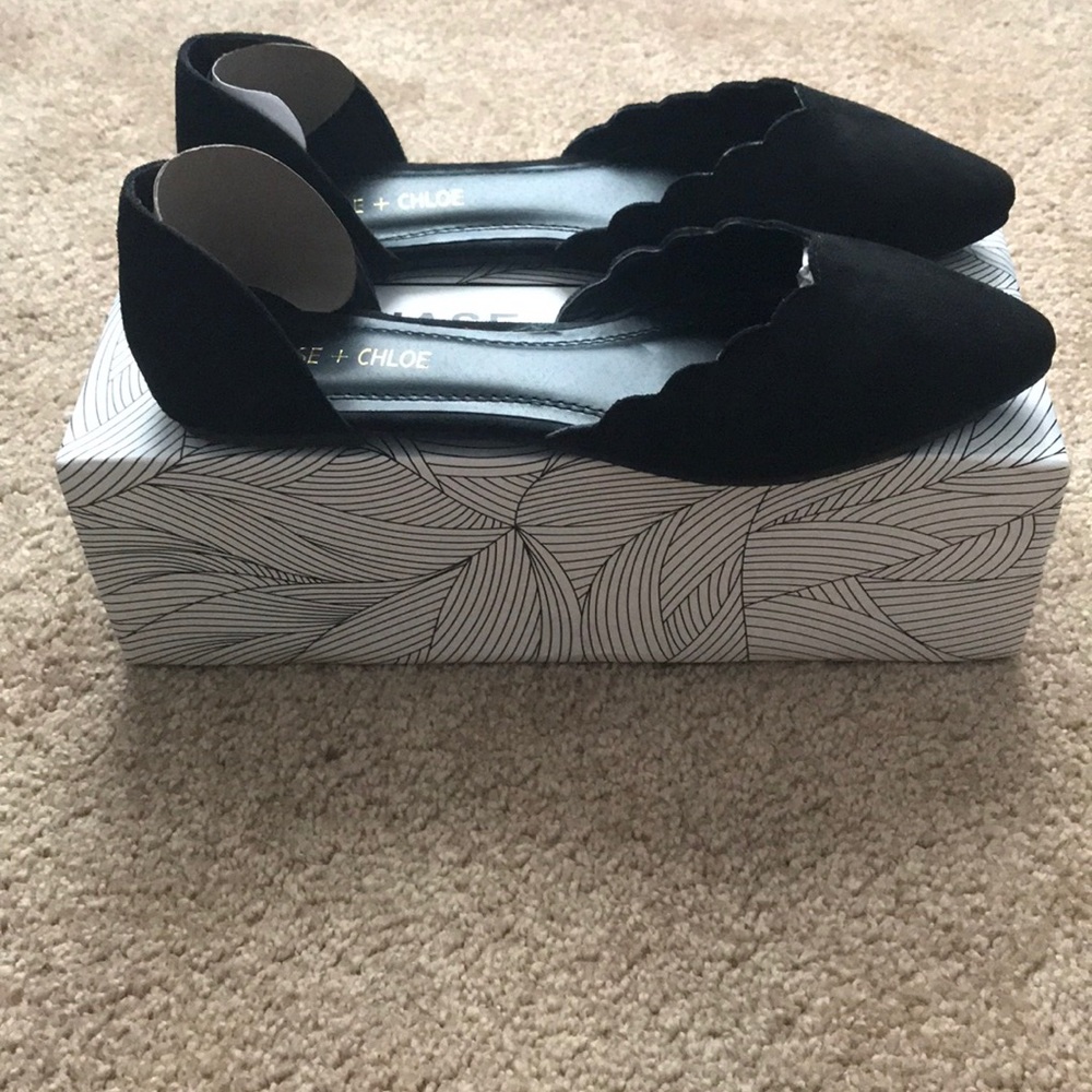 Chase + Chloe Faux Suede Flats